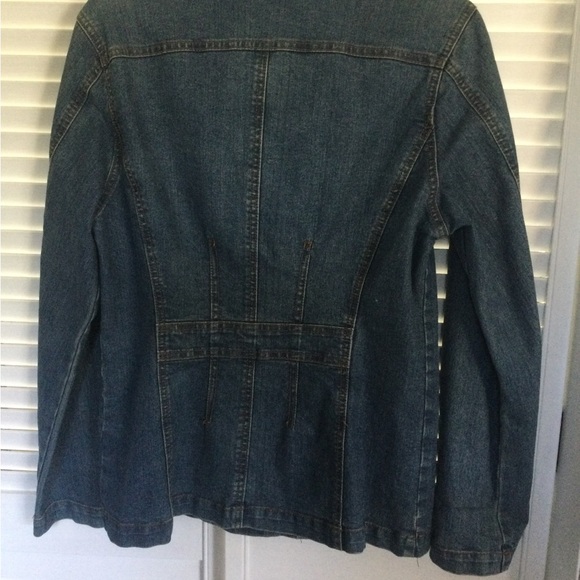Faded Glory Distressed Denim Jacket, Size M - Picture 6 of 6